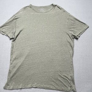 Alex Crane Sun Linen Tee Shirt Mens Green Short Sleeve Casual Lightweight XL